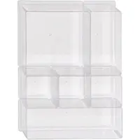 HEMA Lade organizer 30x22.5x5.5 6-delig (Transparant)