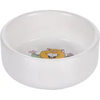 Flamingo Marmo - Eet- En Drinkpot Knaagdier - Eetpot Knaagdier Marmo Keramisch Rond Wit 8,5x8,5x3,5cm 125ml - 1st - 116646 - 1st