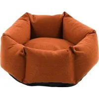Flamingo Hondenmand met rits Ziva hexagonaal 50x18 cm terracottakleur
