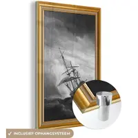 MuchoWow Glasschilderij 40x60 cm - Schilderij acrylglas - Kunst - Oude meesters - Lijst - Goud - Foto op glas - Schilderijen
