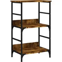 vidaXL Boekenrek 50x33x82 cm bewerkt hout gerookt eikenkleurig