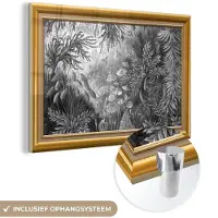 MuchoWow Glasschilderij 150x100 cm - Schilderij acrylglas - Kunstwerk - Oude meesters - Lijsten - Goud - Foto op glas - Schilderijen
