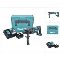Makita Boormachine + slagboor, DHR 241 RF1J accuklopboormachine 18 V 2,0 J SDS plus + 1x oplaadbare accu 3,0 Ah + lader + Makpac (Oplaadbare batterij)