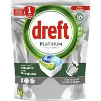 Dreft Platinum All In One Vaatwastabletten Regular 43 Stuks
