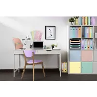 Exacompta Mag-Cube magazijnmappen set van 4 A4+ Aquarel assorti, hoge archiefcapaciteit, grijpgat, 25 jaar garantie
