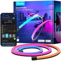 Govee RGBIC LED Neon Rope Lights voor bureaus | Wi-Fi + Bluetooth | 3 meter