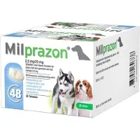 Milprazon Ontwormingsmiddel hond en puppy (0,5 - 5 kg) 48 tabletten