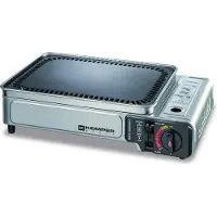 Kemper draagbare "Plancha" grill in koffer - draagbare gasbarbecue zonder gasfles