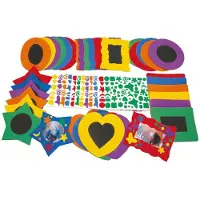 Colorations versier je eigen foam fotolijstje met zelfklevende foamstickers, set van 36
