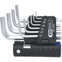 Ks Tools 920.2050 Inbus Haakse schroevendraaierset 1/16 inch, 5/64 inch, 3/32 inch, 1/8 inch, 5/32 inch, 3/16 inch, 7/32 inch, 1/4 inch, 5/16 inch, 3/8 inch