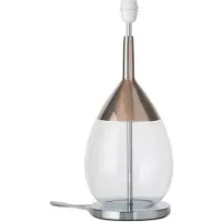 Ebb & Flow Lute Tafellamp Basis Ø: 22 cm | Clear|Platinum E27 IP20