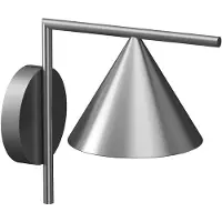 Flos Captain Flint Outdoor Wand/Plafondlamp Brushed Steel | 4000K | Dimmable 1-10V