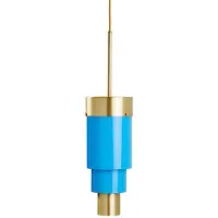 Ebb & Flow A-Spire Hanglamp Opal Blue | Brass IP20 Lichtbron Inbegrepen