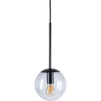 Bolia Hanglamp Orb Smoke Grey Glass / Matt Black Painted Iron 15 cm
