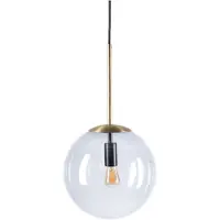 Bolia Hanglamp Orb Smoke Grey Glass / Matt Antique Brass Plated Iron 25 cm
