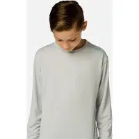 Vapor Apparel - UV-shirt met lange mouwen voor kinderen - grijs - maat L