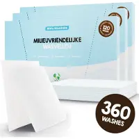Mr. Green Mind Wasstrips ECO 360 Wasbeurten fris Misty Mountains Wasmiddel Milieuvriendelijke Wasstrips Wasmiddel Voordeelverpakking incl. wasverzachter