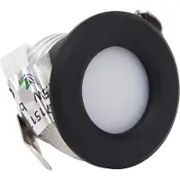 V-TAC Klein inbouwspotje Minex zwart - IP44