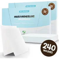 Mr. Green Mind Wasstrips ECO 240 Wasbeurten fris Misty Mountains Wasmiddel Milieuvriendelijke Wasstrips Wasmiddel Voordeelverpakking incl. wasverzachter