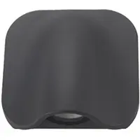 Zambelis LED-wandlamp buiten E273, zwart, Aluminium, Modern, LED wandlamp buiten