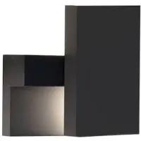 Zambelis LED-wandlamp buiten E199, zwart, Aluminium, Modern, LED wandlamp buiten