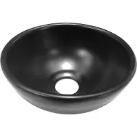 Mueller Rique waskom 20x20x9cm zwart mat