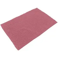 Urban Living Badkamerkleedje/badmat tapijt - voor op de vloer - oud roze - 50 x 80 cm - Badmatjes