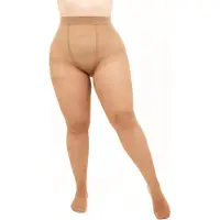 Giulia Panty - Mollie 40 - Grote Maten - Plus Size - Maatje Meer - Zijde Glans - Korte Benen - 40 Den - 4XL - Caramel