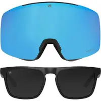 MowMow LOCAL Skibril Heren L/XL + Extra Lens + Zonnebril – Magnetisch – Bio-Frame - R-Strap - UV400