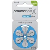 PowerOne p675i+ implant plus - 50 pakjes - 300 CI batterijen