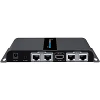 Techly HDMI 1x4 Extender Splitter over CAT6/6a/7 50m met IR pass-back, Schakeldoos