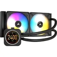 Corsair Icue H100i Elite Lcd Display 240Mm Rgb Vloeibare Cpu Koeler 2 X 12Cm Ml Rgb CW-9060061-WW