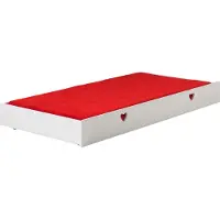 Vipack Lade Amori, op wielen om onder het bed te schuiven biedt veel opbergruimte in de kamer, wit gelakt