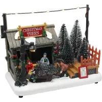 Hit Kerststal LED 18,5m 'Christmas trees' excl. batterijen Kerst