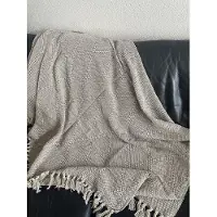 Home Society - Plaid -geweven wafelpatroon - 165 x 130 cm - decoratie woonkamer