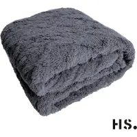 Home Society Plaid - Boston - Grey Grijs - 130x170 cm - Acryl - Deken