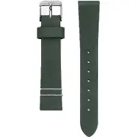 CO88 Collection 8CS-10005 Leren Horlogeband - 18mm Aanzet - Gesp - 20cm Totaal lengte - Groen - Staal
