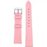 CO88 Collection 8CS-10020 Leren Horlogeband - 18mm Aanzet - Gesp - 20cm Totaal lengte - Roze - Staal
