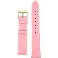 CO88 Collection 8CS-10021 Leren Horlogeband - 18mm Aanzet - Gesp - 20cm Totaal lengte - Roze - Rose Staal