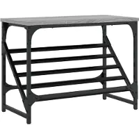 vidaXL Schoenenrek 60x30x45 cm bewerkt hout grijs sonoma