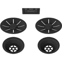 BLANCO Overloop en afloopsysteem zwart mat Double