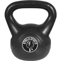 Gorilla Sports Kettlebell 6 kg zwart kunststof