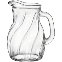 Bormioli Rocco Glazen schenkkan/waterkan 1 liter - Waterkannen