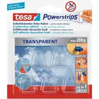 TESA Powerstrips Zelfklevende haak 200 g Transparant 5 Stuks