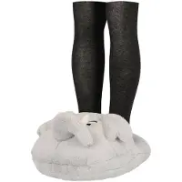 Apollo Grote voetenwarmer slof Olifant one size 30 x 27 cm - Voetenwarmers