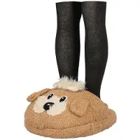 Apollo Grote voetenwarmer slof Terrier hond one size 30 x 27 cm - Voetenwarmers