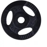 Gorilla Sports Halterschijf 2,5 kg Gripper Zwart
