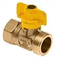 Bonfix Draad messing gaskogelkraan 3/4" bi. x 1" warteldr.