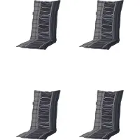 Madison - Tuinkussens - Lage Rug - 4st - Lines Grey - 105x50cm - Grijs