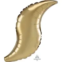 Anagram - Folieballon Goud Satijn Curve - 91 cm